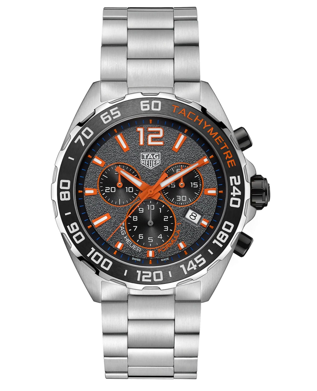 TAG Heuer TAG Heuer Formula 1 CAZ101AH.BA0842  CAZ101AH.BA0842 кварцевые мужские часы черный циферблат, браслет нержавеющая сталь — вид спереди