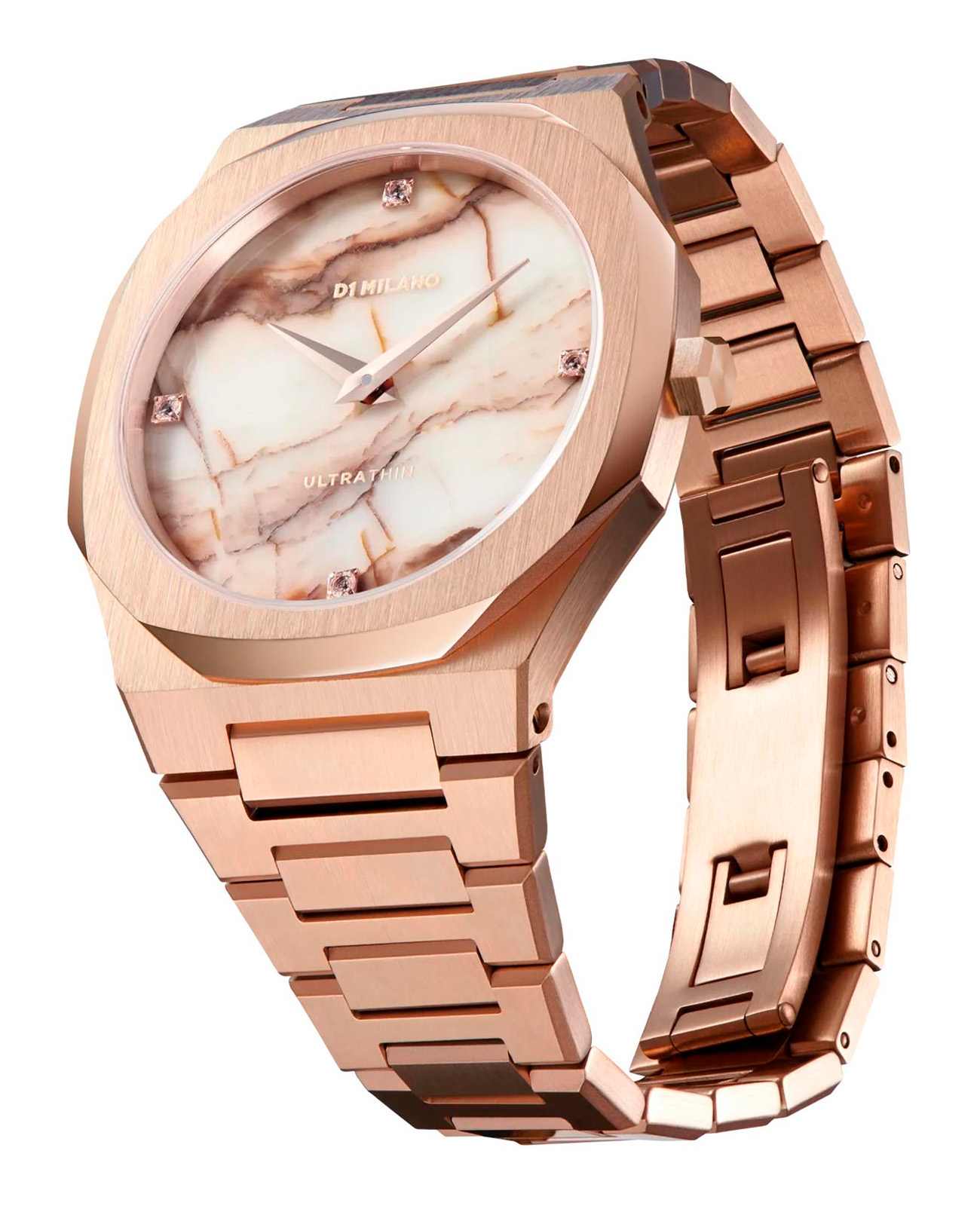 D1 Milano D1 Milano Ultra Thin UTBL14,  италия женские часы на браслете нержавеющая сталь с pvd-покрытием боковой вид