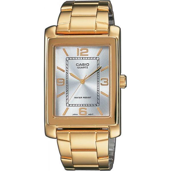 Casio Casio MTP-1234PG-7A  MTP-1234PG-7A кварцевые мужские часы  циферблат, браслет  — вид спереди
