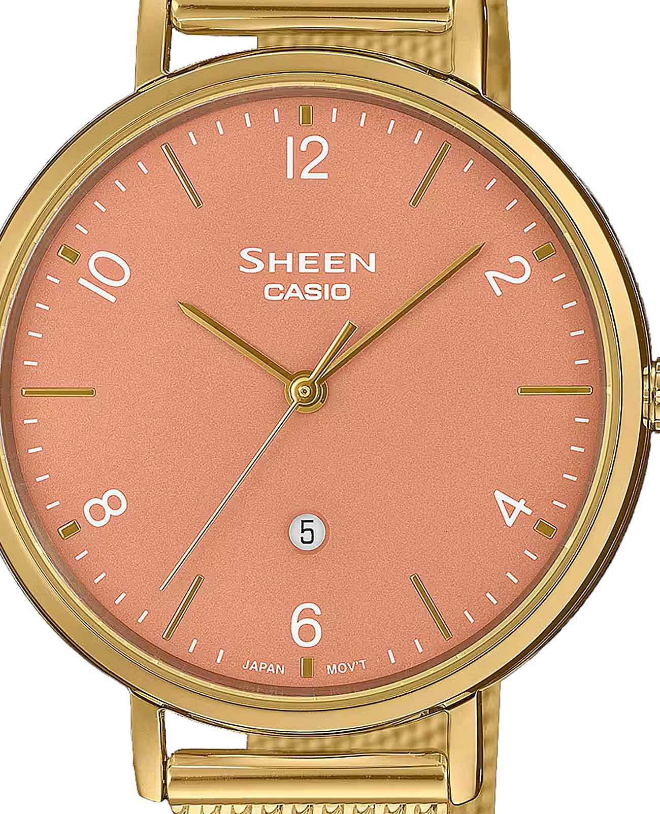 Casio Casio Sheen SHE-4562GM-4A , наручные женские часы фото под углом
