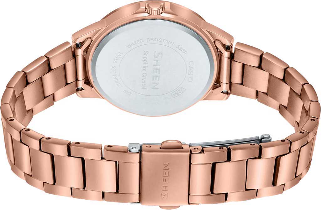 Casio Casio Sheen SHE-3516PG-9AUEF, sheen япония женские часы на браслете нержавеющая сталь с ip-покрытием боковой вид
