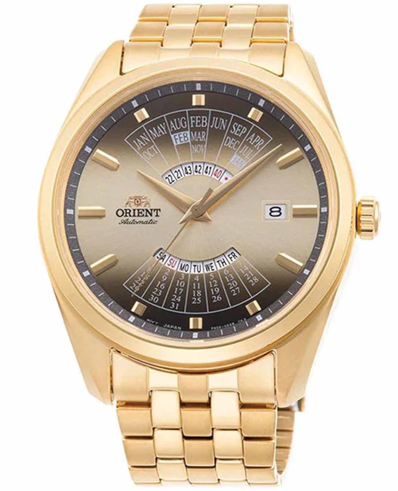 Orient Orient Contemporary RA-BA0001G (RN-BA0001G)  RA-BA0001G механические мужские часы  циферблат, браслет сталь с ip покрытием — вид спереди