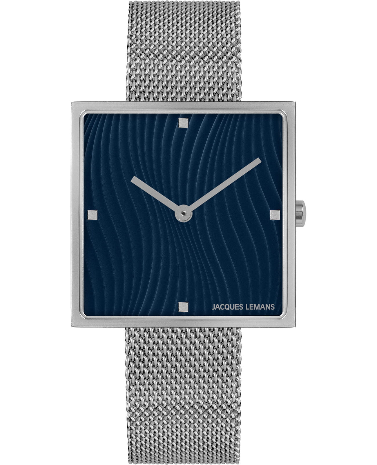Jacques Lemans Jacques Lemans  Design Collection 1-2094C  1-2094C кварцевые женские часы синий циферблат, браслет нержавеющая сталь — вид спереди