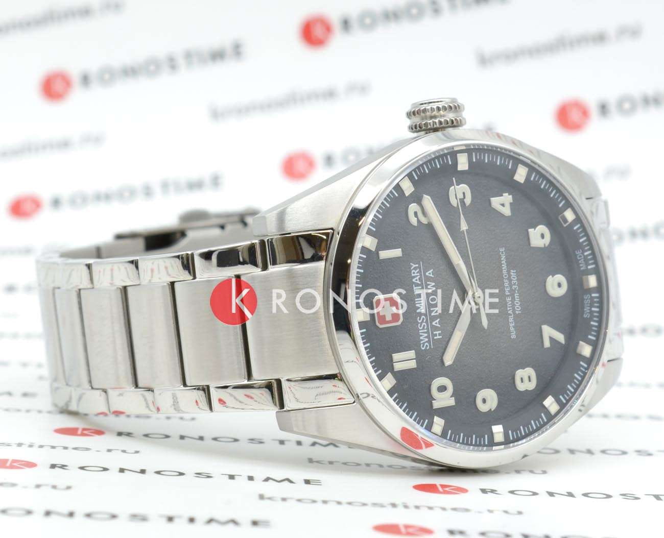 Оригинальные часы Swiss Military Hanowa Swiss Military Hanowa Greyhound SMWGG0001503 кварцевые калибр механизма ronda 503 общий вид