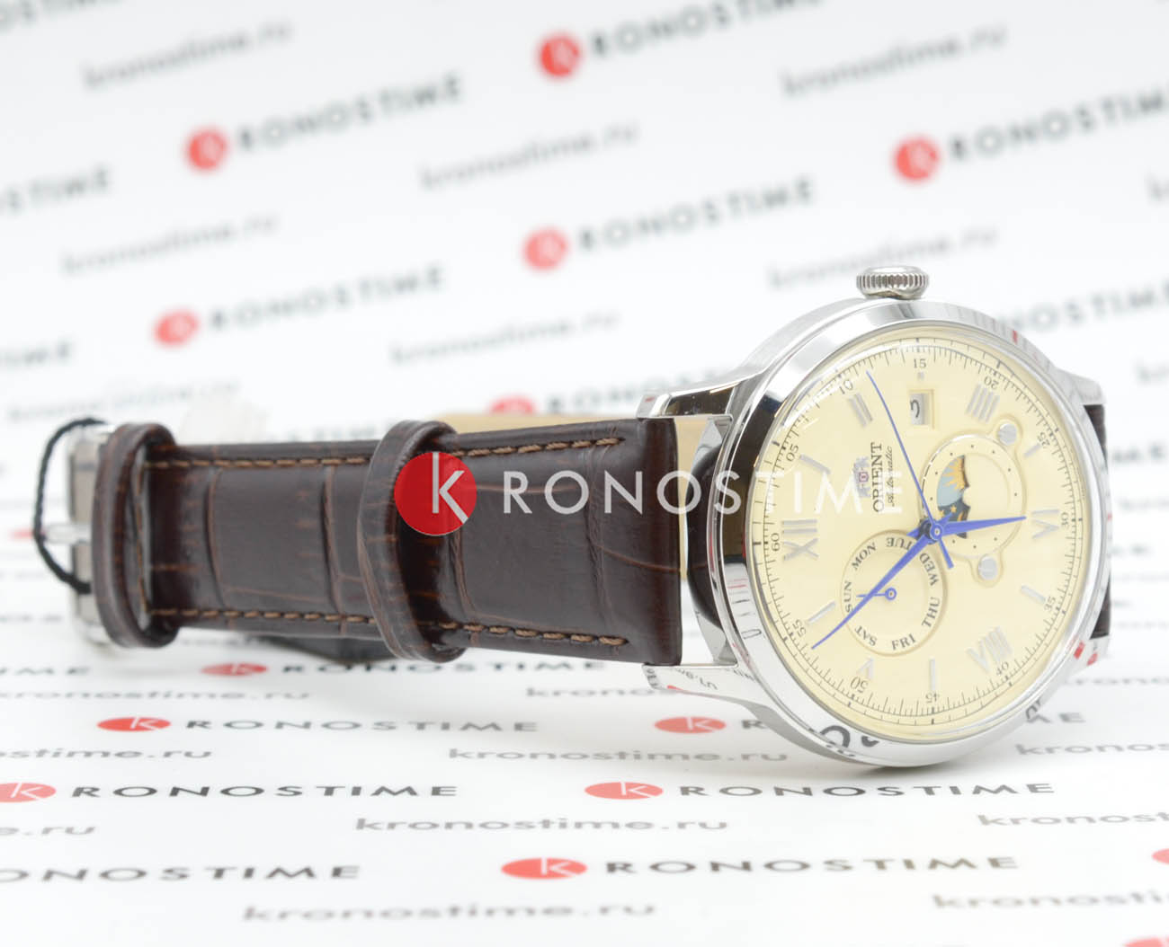 Orient Orient Sun & Moon RA-AK0803Y (RN-AK0803Y) мужские часы антрацитовый циферблат на запястье