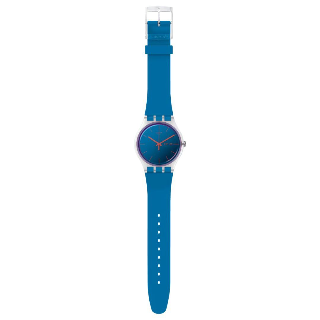 Swatch SO29K702 мужские часы застежка крупным планом