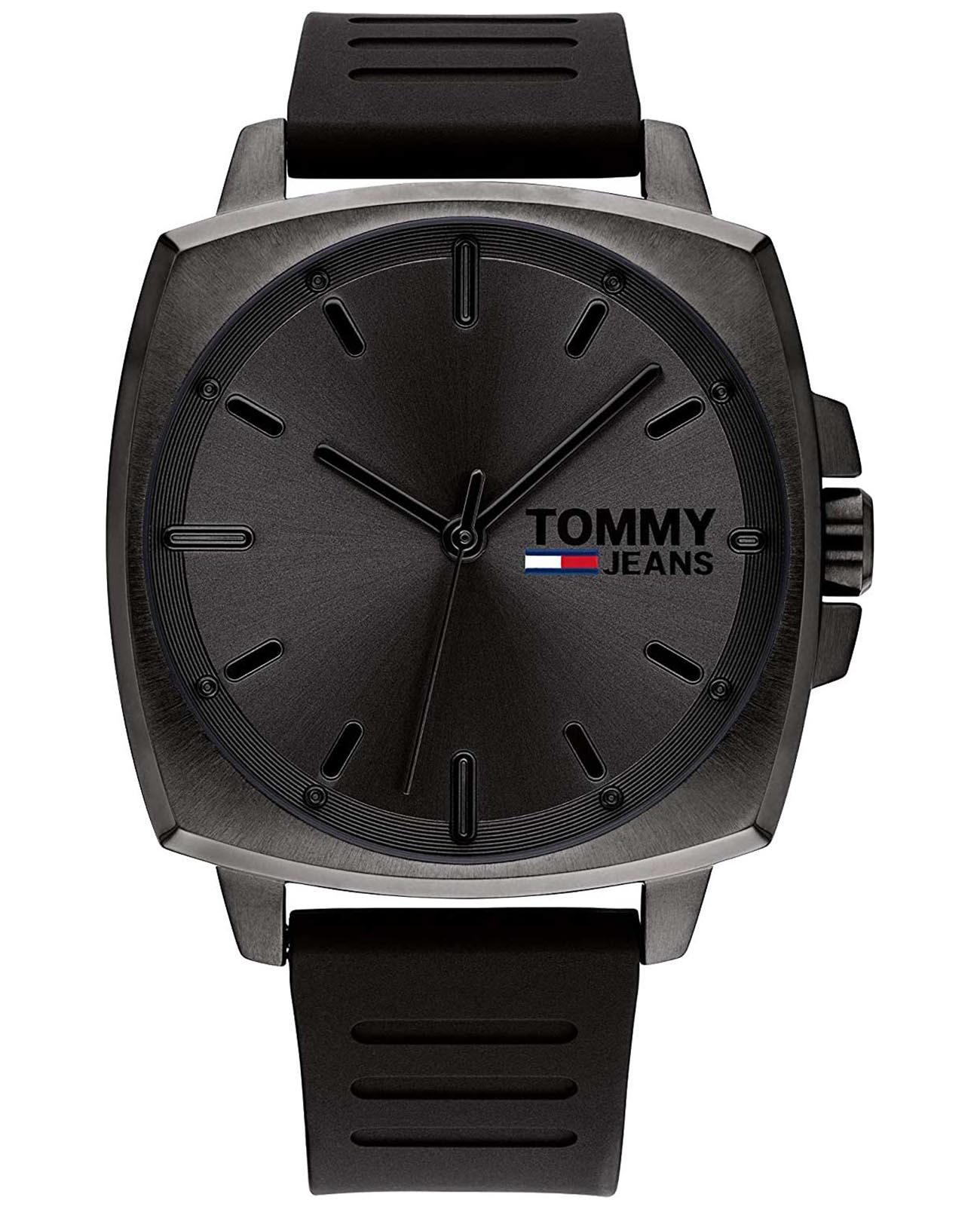 Tommy Hilfiger Tommy Hilfiger Classic 1791864  1791864 кварцевые мужские часы черный циферблат, браслет силикон — вид спереди