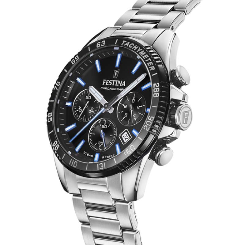 Festina F20560/5 мужские часы застежка крупным планом
