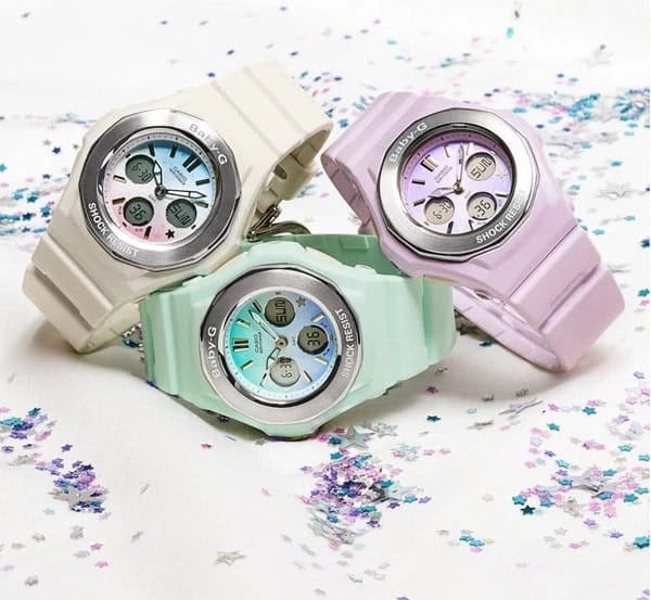 Casio Casio Baby-G BGA-100ST-4A, baby-g япония женские часы на браслете пластик боковой вид