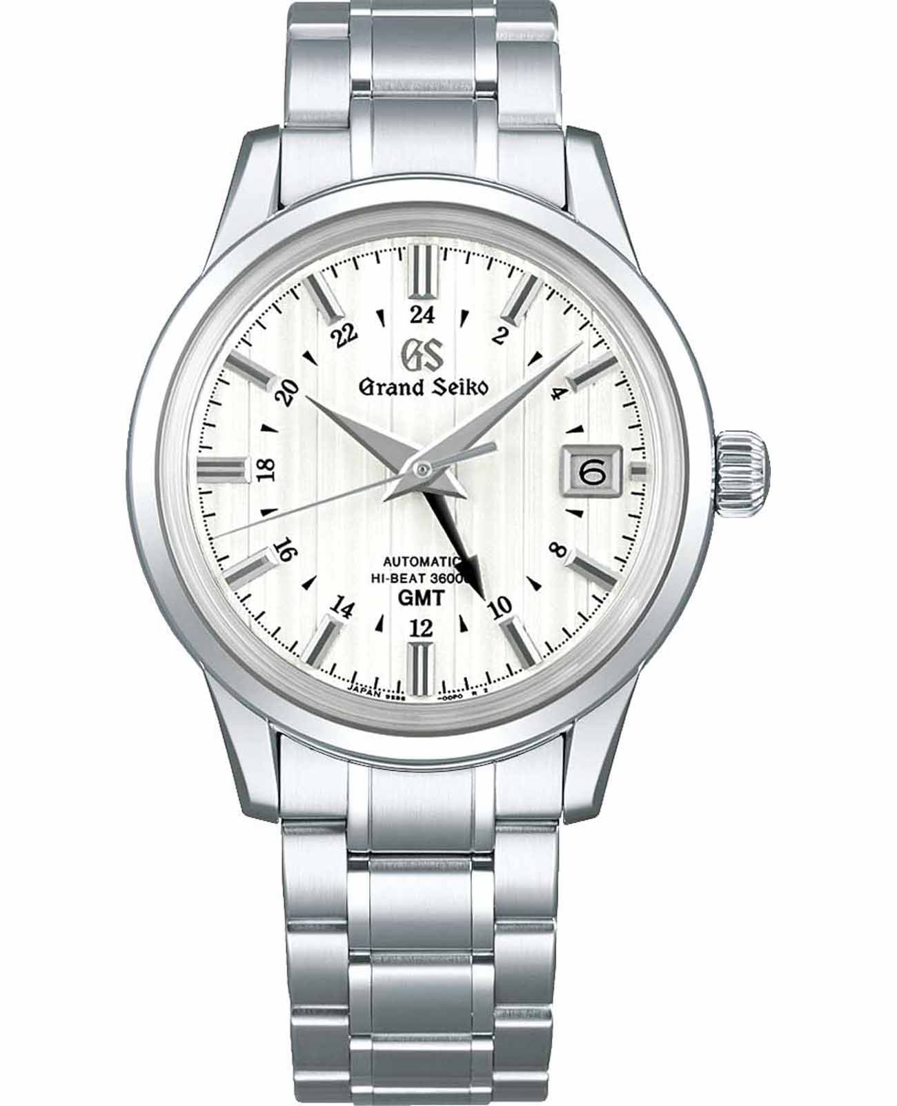 Seiko Seiko Grand Seiko SBGJ271G  SBGJ271G механические мужские часы белый циферблат, браслет нержавеющая сталь — вид спереди