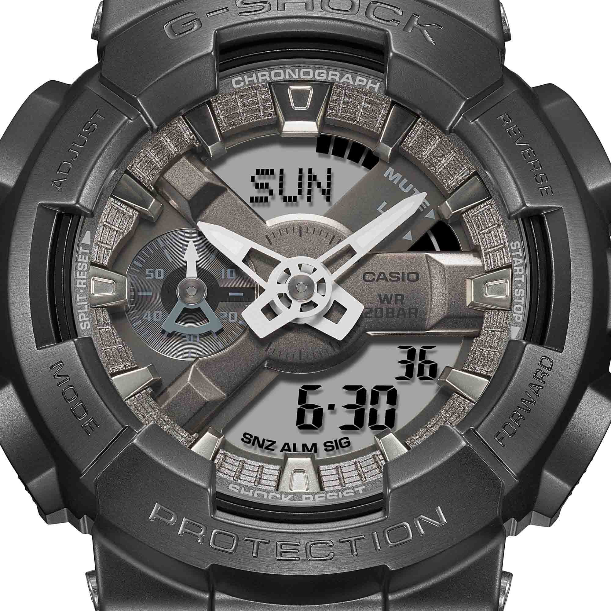Casio GM-110MF-1A мужские часы застежка крупным планом