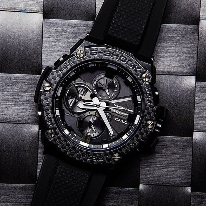 Casio Casio G-Shock GST-B100X-1A мужские часы черный циферблат на запястье