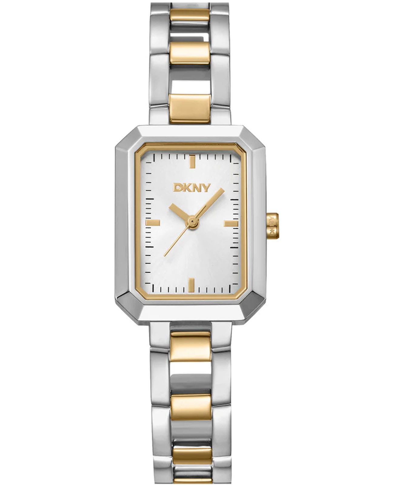 DKNY DKNY Uptown Midi DK1L009M0035  DK1L009M0035 кварцевые женские часы серебристый циферблат, браслет нержавеющая сталь с ip-покрытием — вид спереди