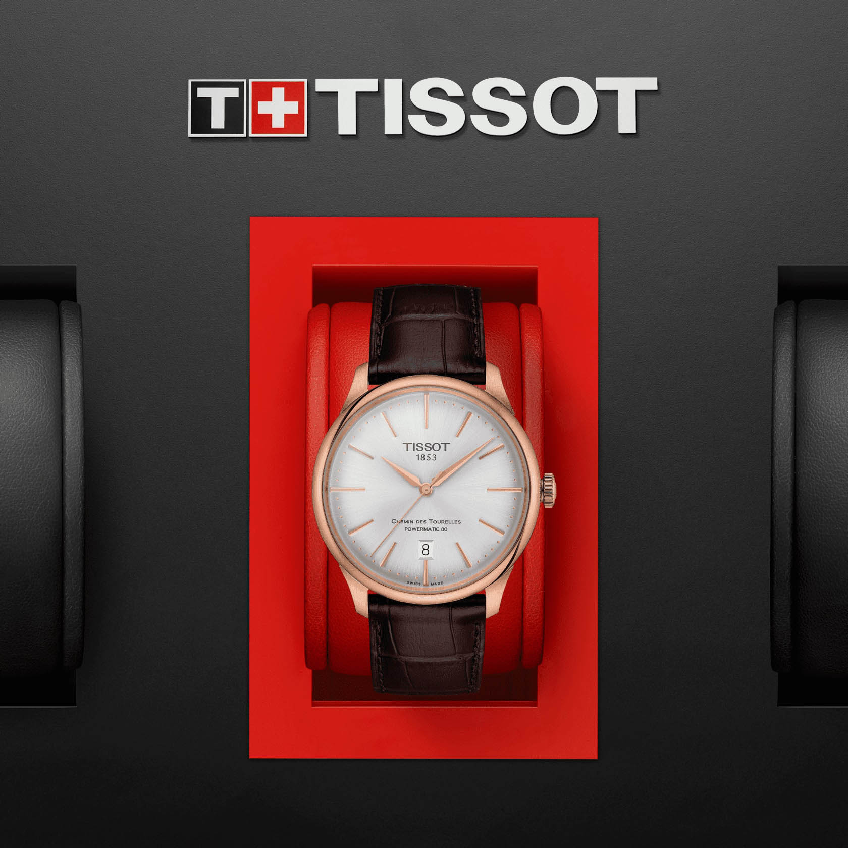 Tissot Tissot Chemin des Tourelles Powermatic 80 T139.807.36.031.00 мужские часы серебристый циферблат на запястье
