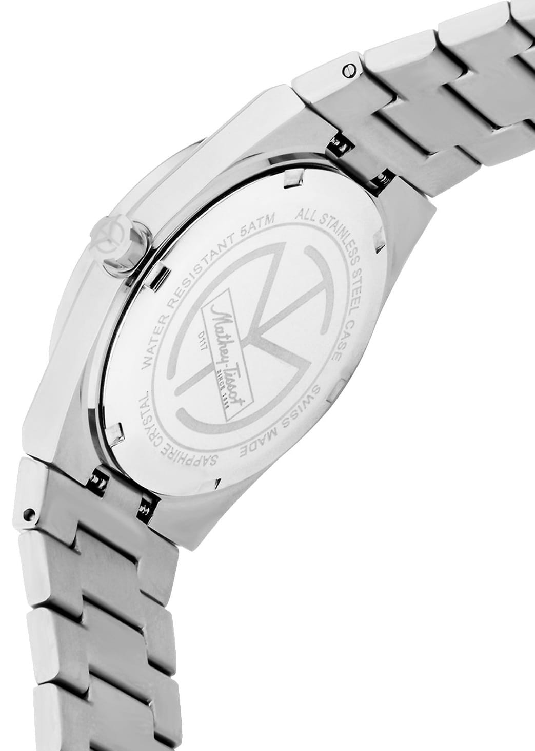 Mathey-Tissot Mathey-Tissot Zoltan D117AV,  швейцария женские часы на браслете нержавеющая сталь боковой вид