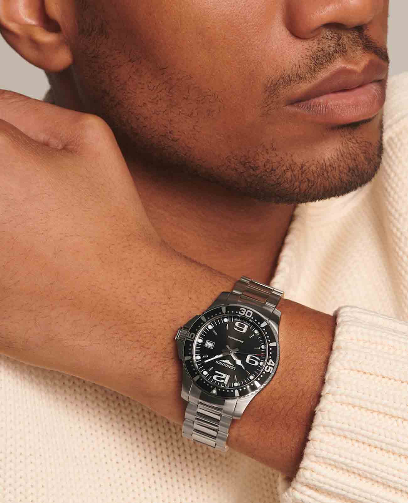 Longines Longines HydroConquest L3.730.4.56.6  - задняя крышка алюминий сталь металл корпуса, швейцария часы