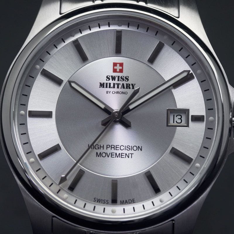 Swiss Military by Chrono Swiss Military by Chrono Сверхточные SM30200.02  — детали корпуса и нержавеющая сталь