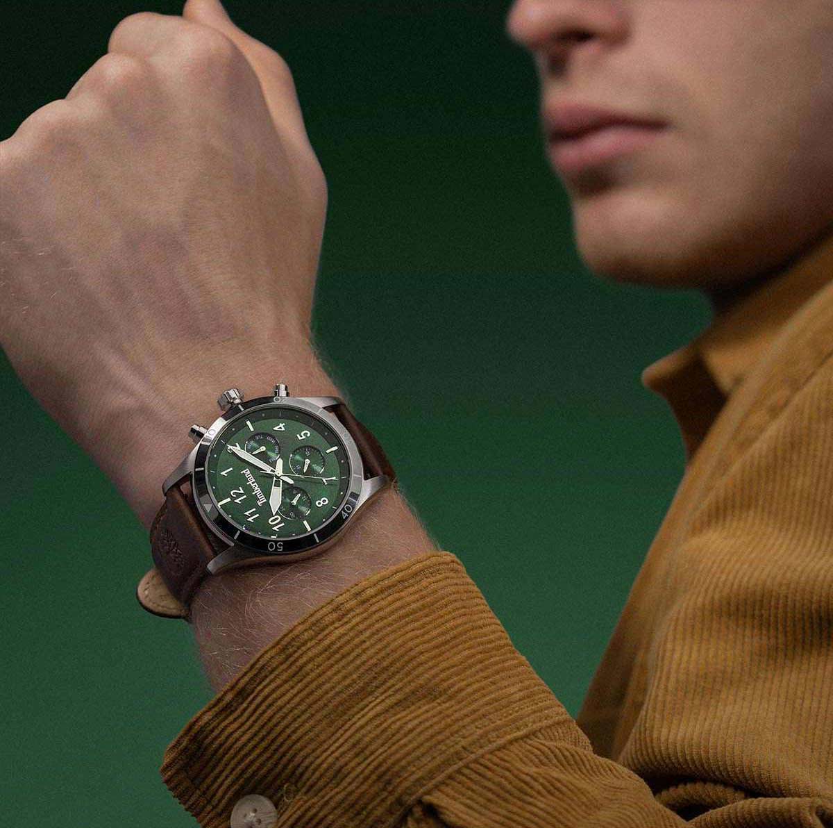 Timberland Timberland Ashmont TDWGF0054702,  сша мужские часы на браслете кожаный боковой вид
