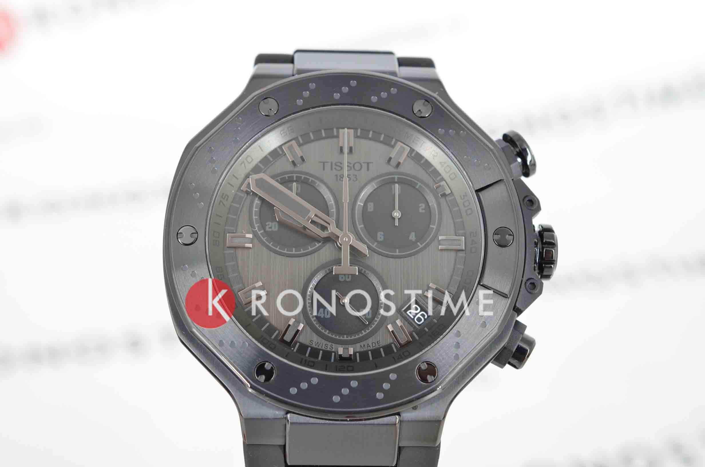 Tissot Tissot T-Race Powermatic 80 Т141.417.37.061.00 T Race, наручные мужские часы фото под углом