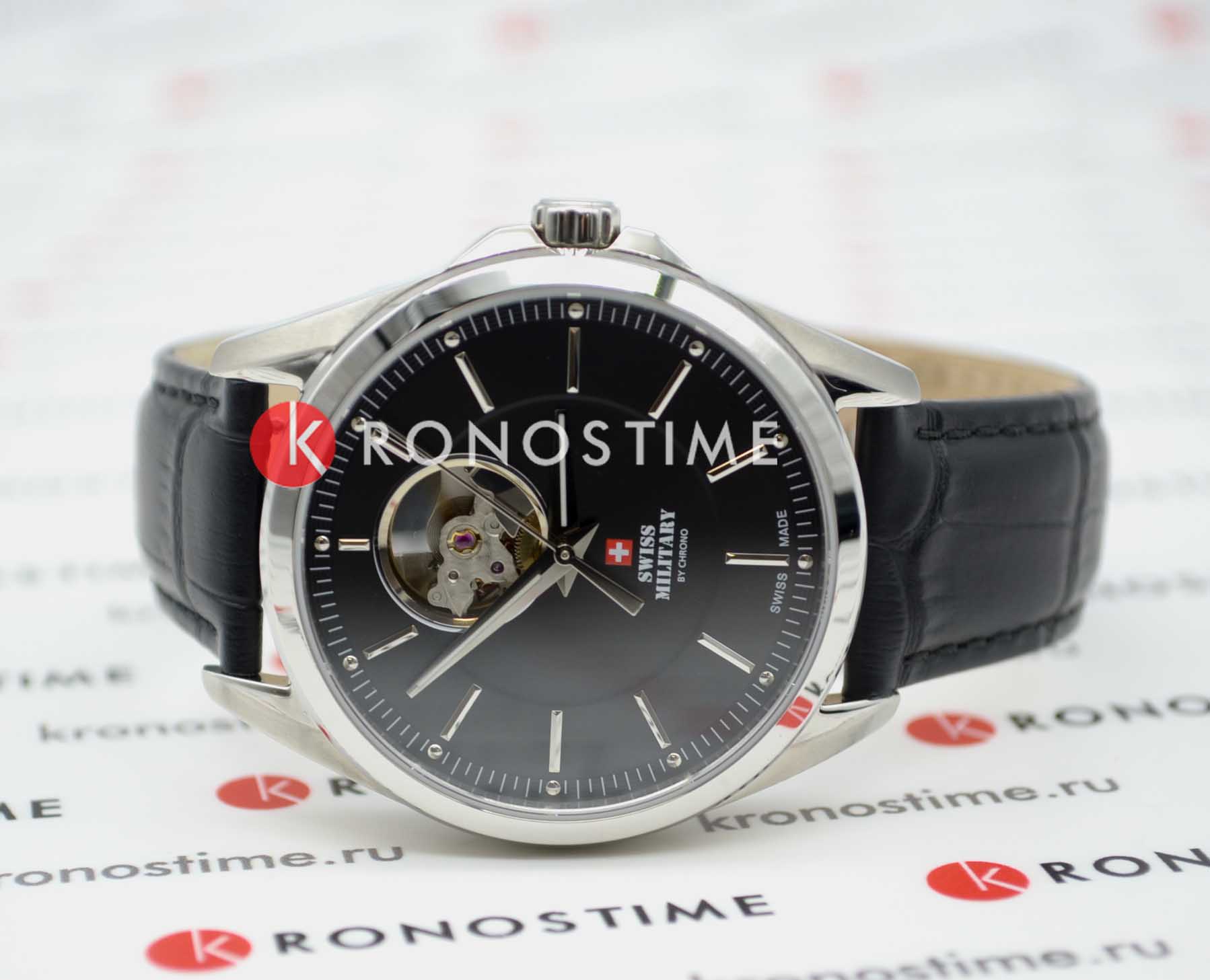 Оригинальные часы Swiss Military by Chrono Swiss Military by Chrono SMA34085.33 механические калибр механизма  общий вид