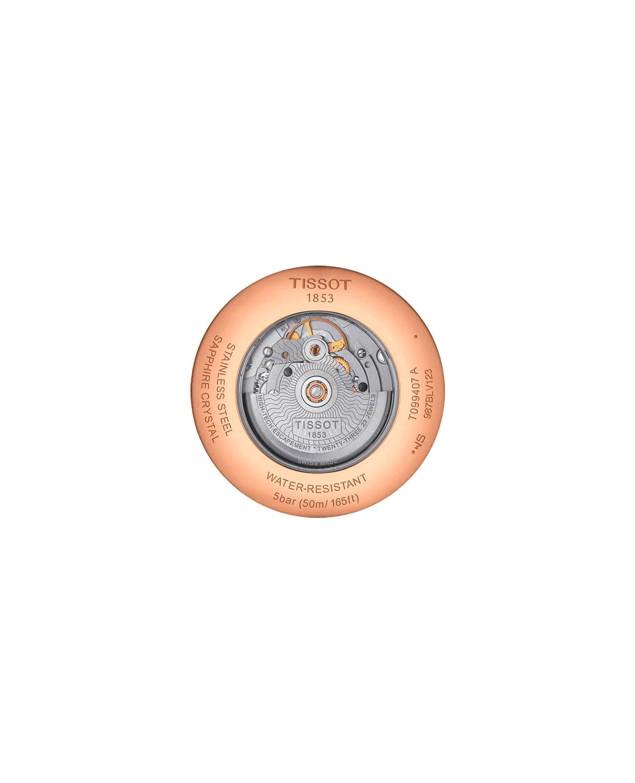 Tissot Tissot Chemin des Tourelles Powermatic 80 T099.407.36.448.00, t-classic швейцария мужские часы на браслете кожаный боковой вид
