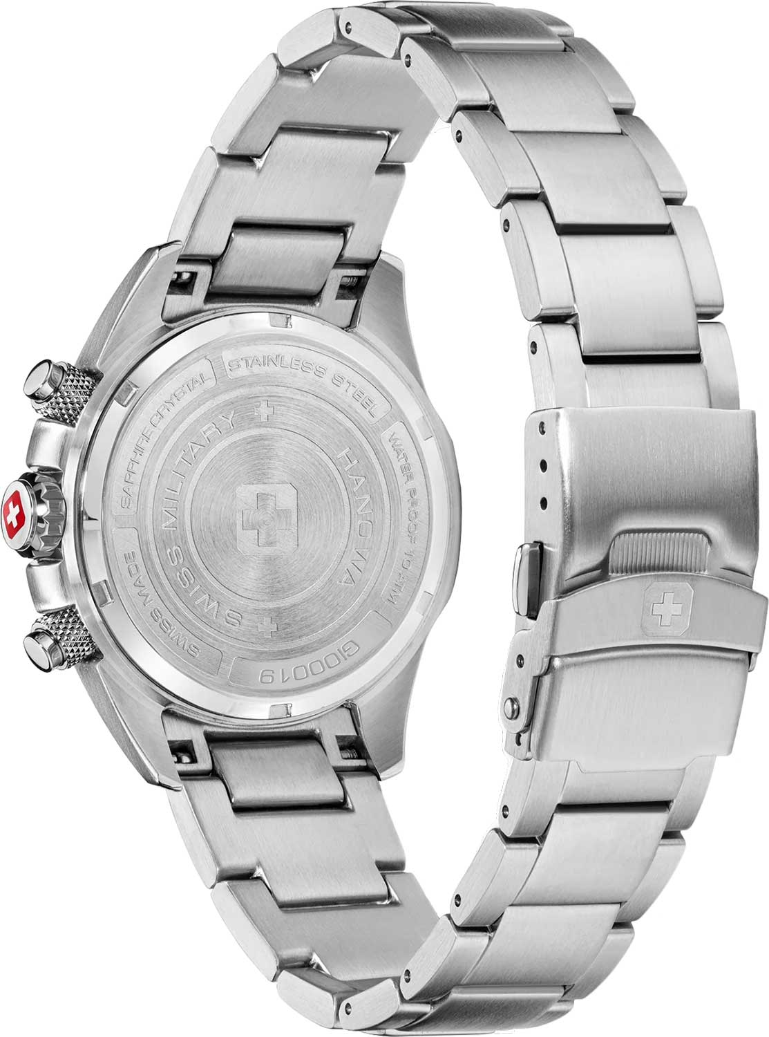 Swiss Military Hanowa Swiss Military Hanowa Chiroptera SMWGI0001901,  швейцария мужские часы на браслете нержавеющая сталь боковой вид