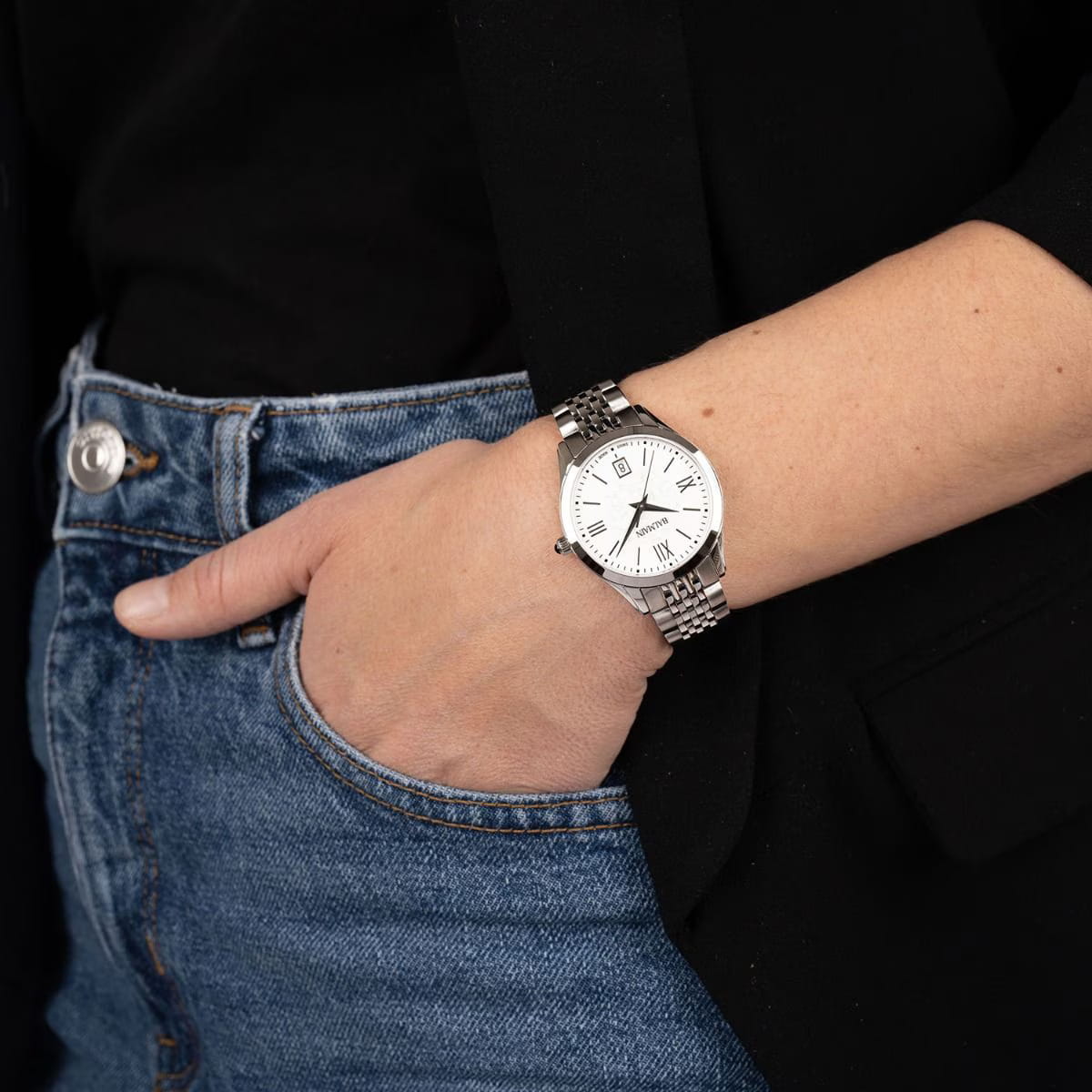 Balmain Balmain Classic R B4311.31.12 кварцевые женские часы часы крупный план белый циферблата