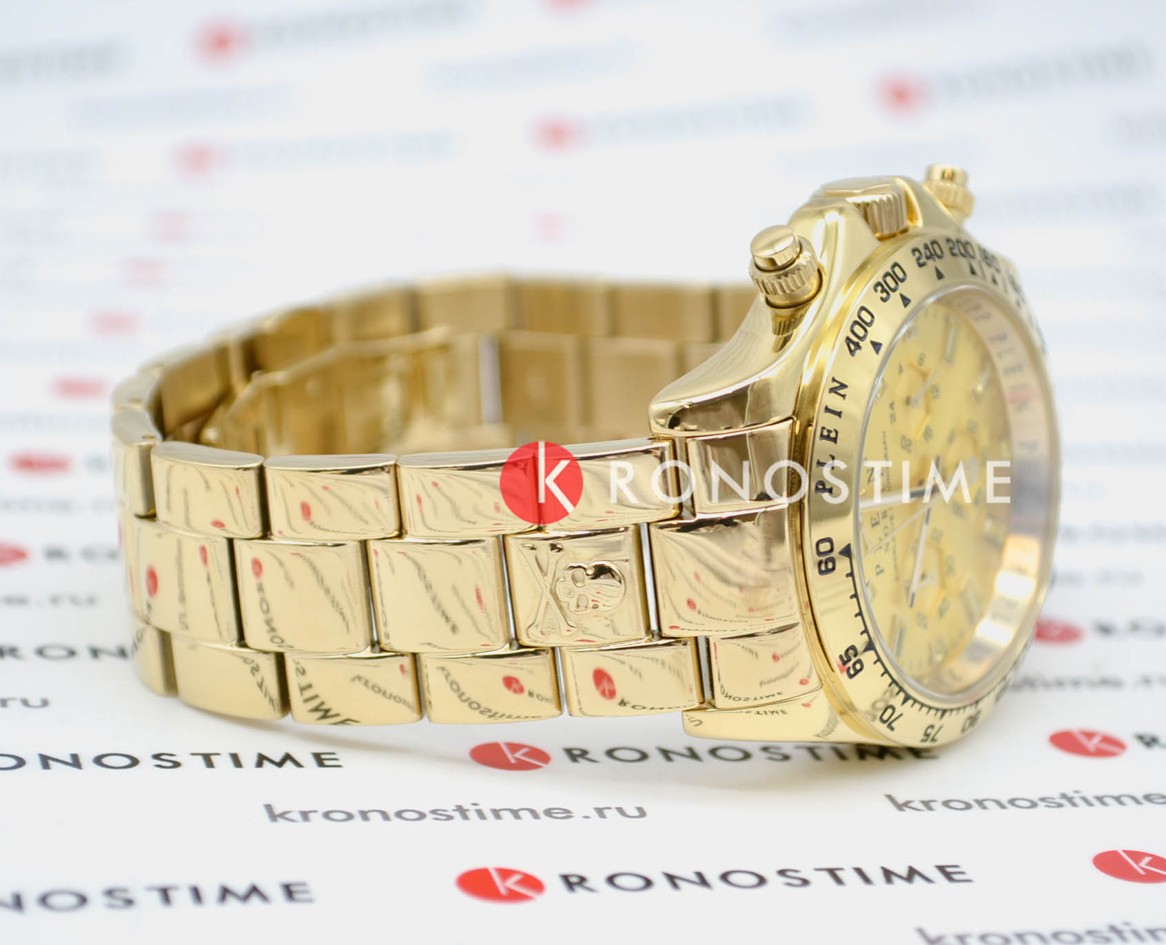 Philipp Plein Philipp Plein Nobile Wonder PWCAA1121 кварцевые мужские часы часы крупный план золотой циферблата