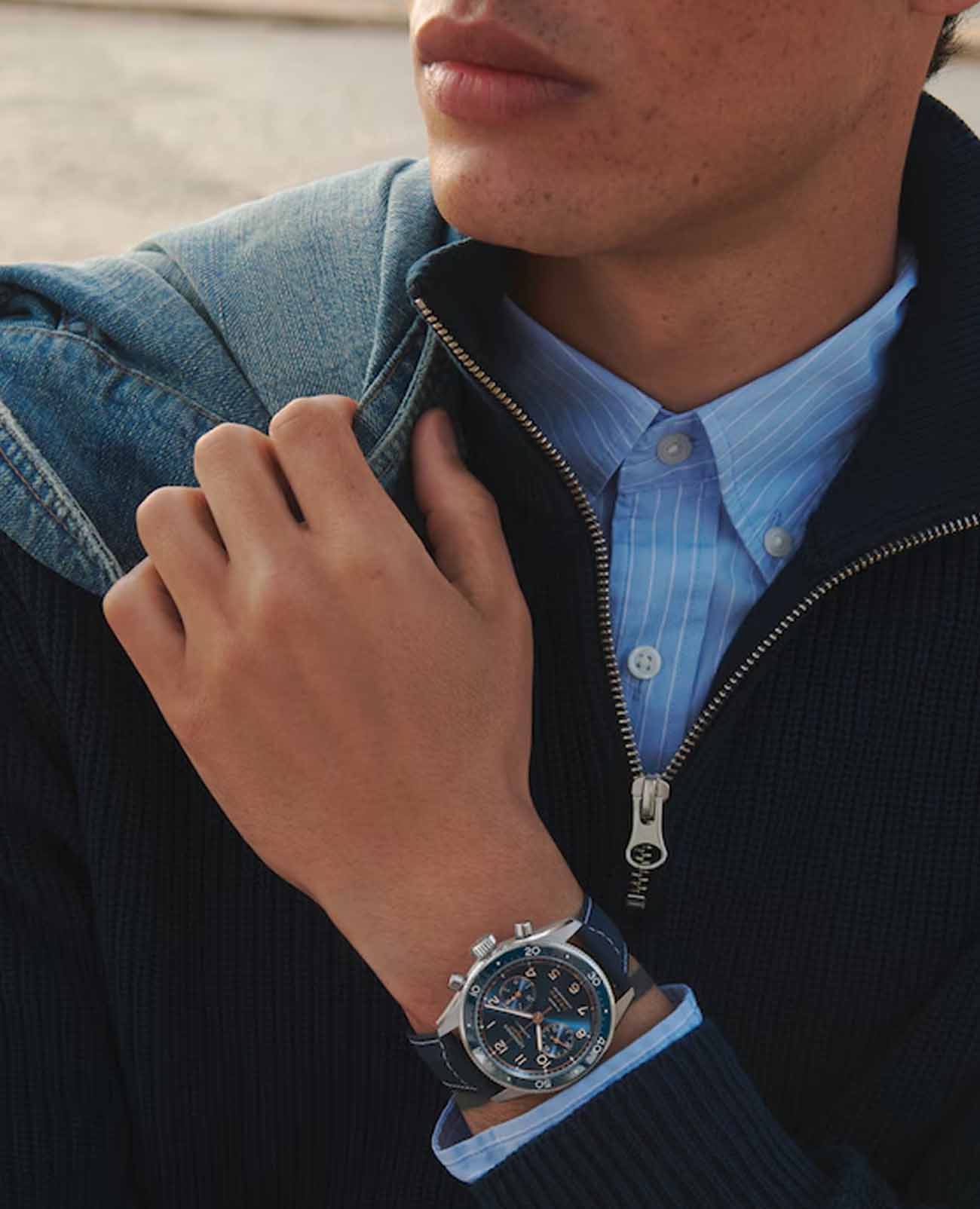 Longines Longines Spirit L3.821.4.93.2  - задняя крышка металл сталь корпуса, швейцария часы