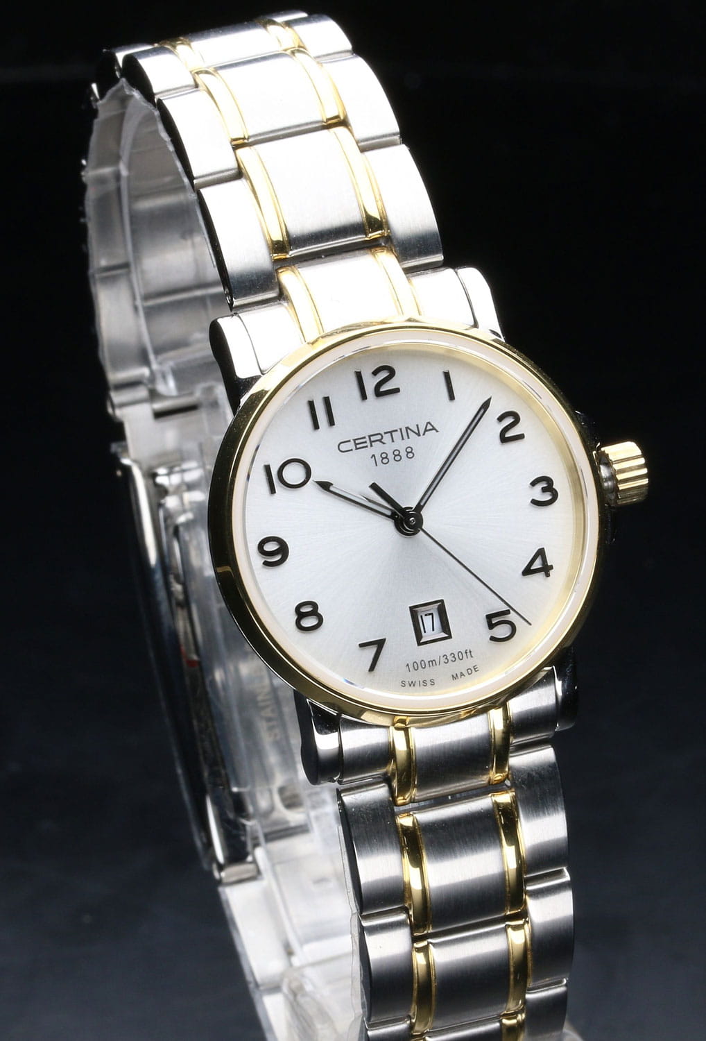 Certina Certina DS Caimano C017.210.22.032.00 кварцевые женские часы часы крупный план белый циферблата