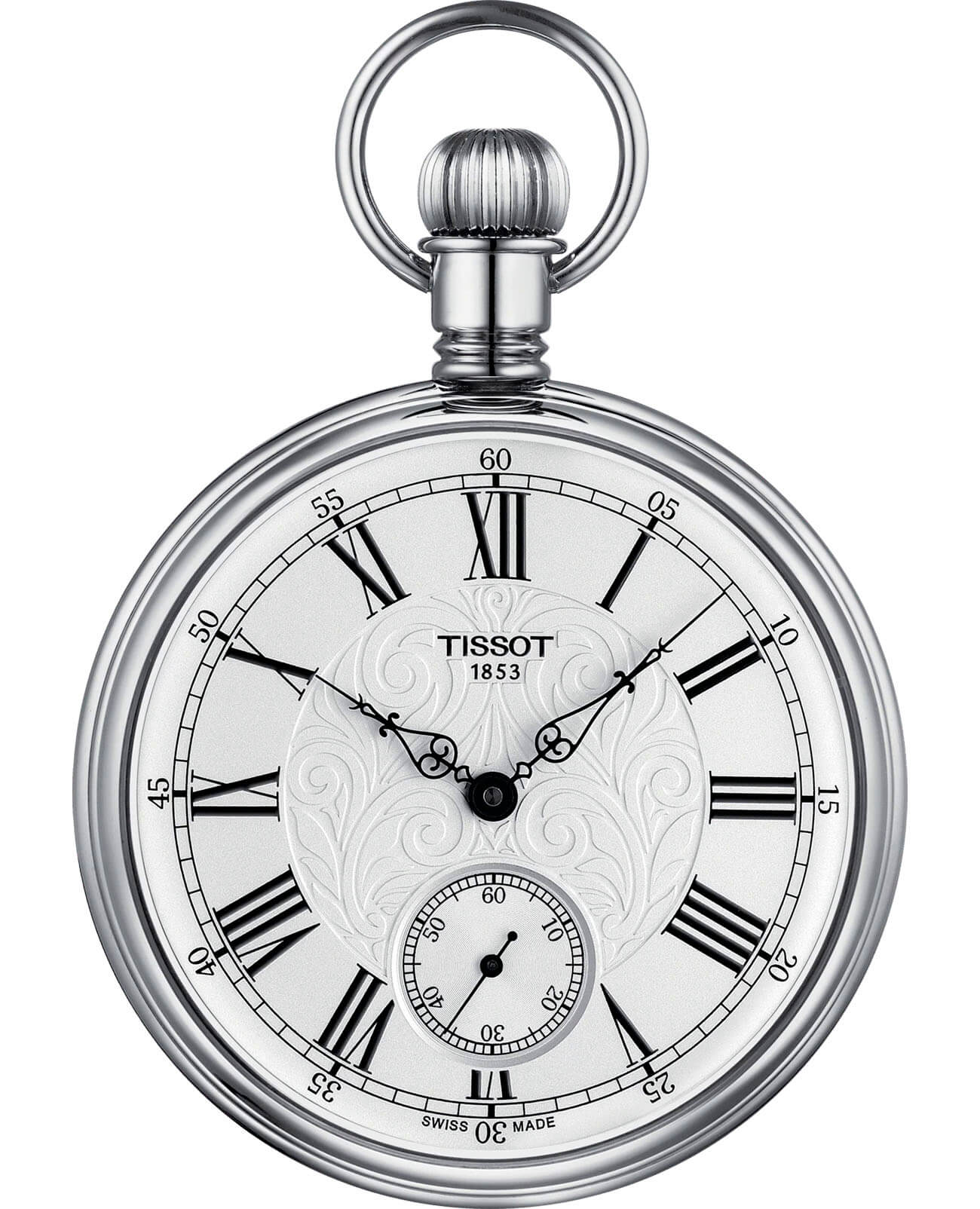 Tissot Tissot Lepine Mechanical T861.405.99.033.00  T8614059903300 механические мужские часы белый циферблат, браслет не выбрано — вид спереди