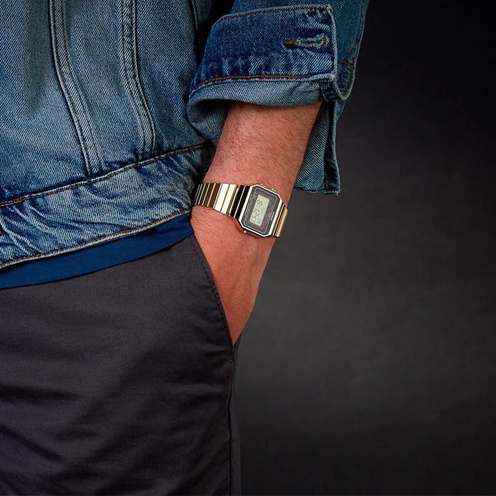 Casio Casio Collection A700WE-1A мужские часы серый циферблат на запястье