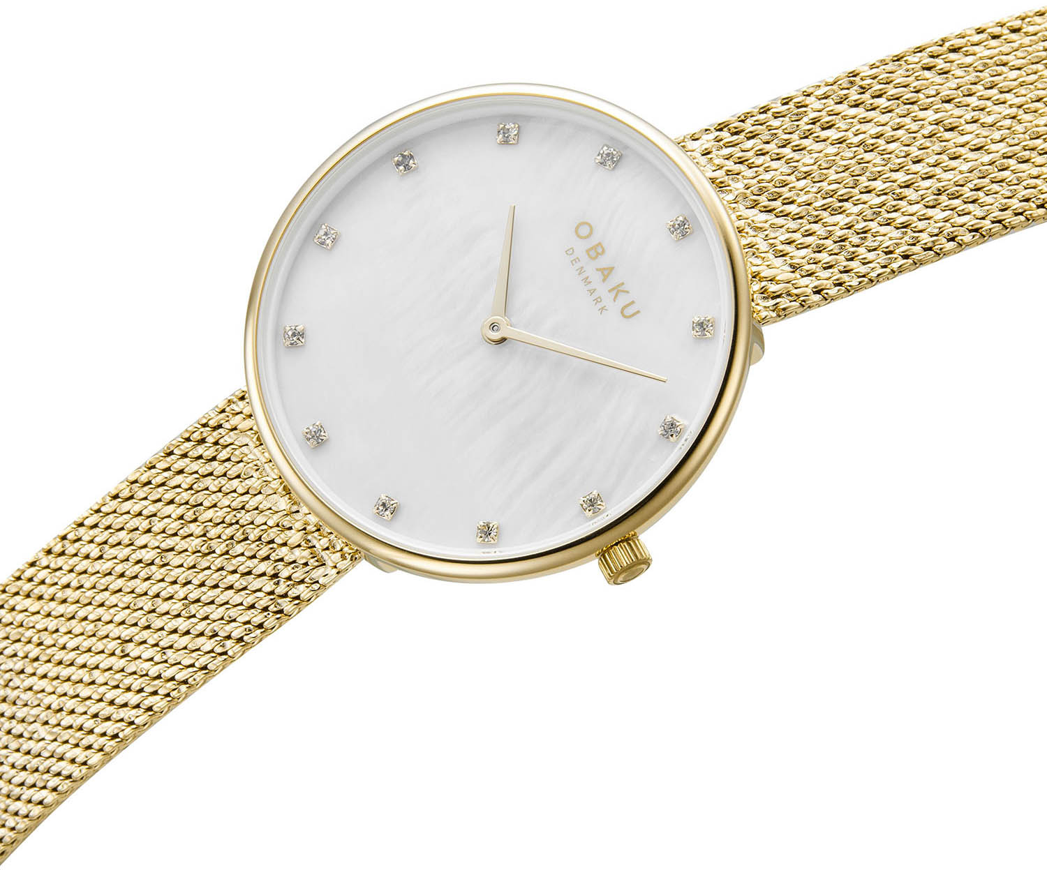 Obaku Obaku Mesh V288LXGWHG , наручные женские часы фото под углом