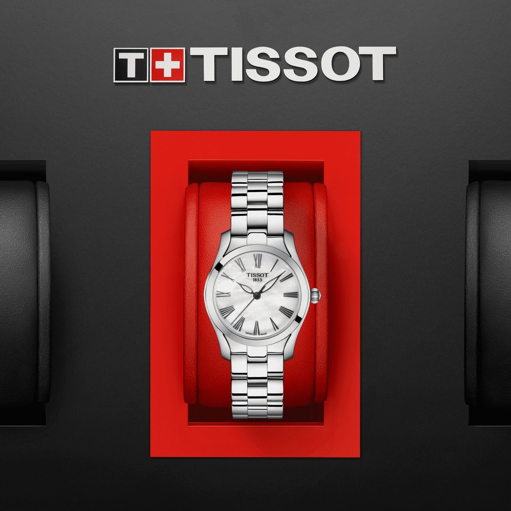 Tissot Tissot T-Wave T112.210.11.113.00, t-lady швейцария женские часы на браслете нержавеющая сталь боковой вид