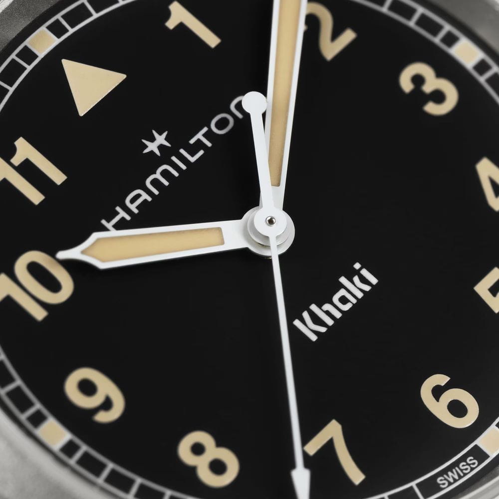 Оригинальные часы Hamilton Hamilton Khaki Field Quartz 33mm H69301131 кварцевые калибр механизма eta f05.105 mh2 общий вид