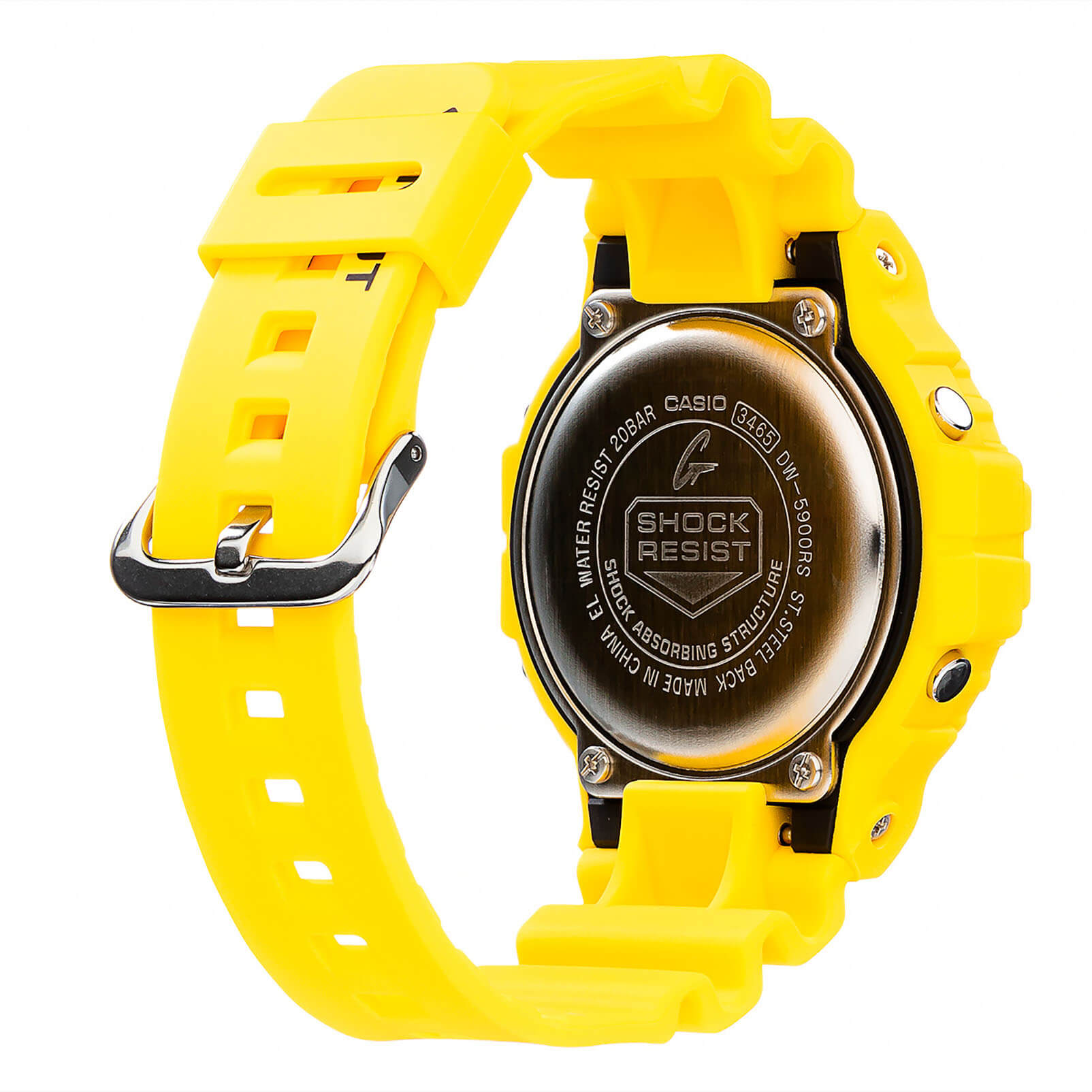 Casio DW-5900RS-9ER мужские часы застежка крупным планом