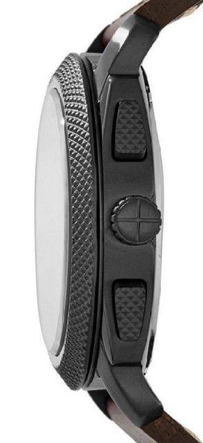 Fossil Fossil Bannon  FS5121,  сша мужские часы на браслете кожа + текстиль боковой вид