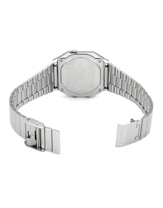 Casio Casio Collection A700WE-1A Retro — детали корпуса и нержавеющая сталь