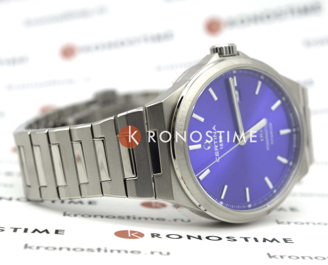 Certina Certina DS-7 Powermatic 80 - C043.407.44.041.00, ds powermatic 80 швейцария мужские часы на браслете титановый боковой вид