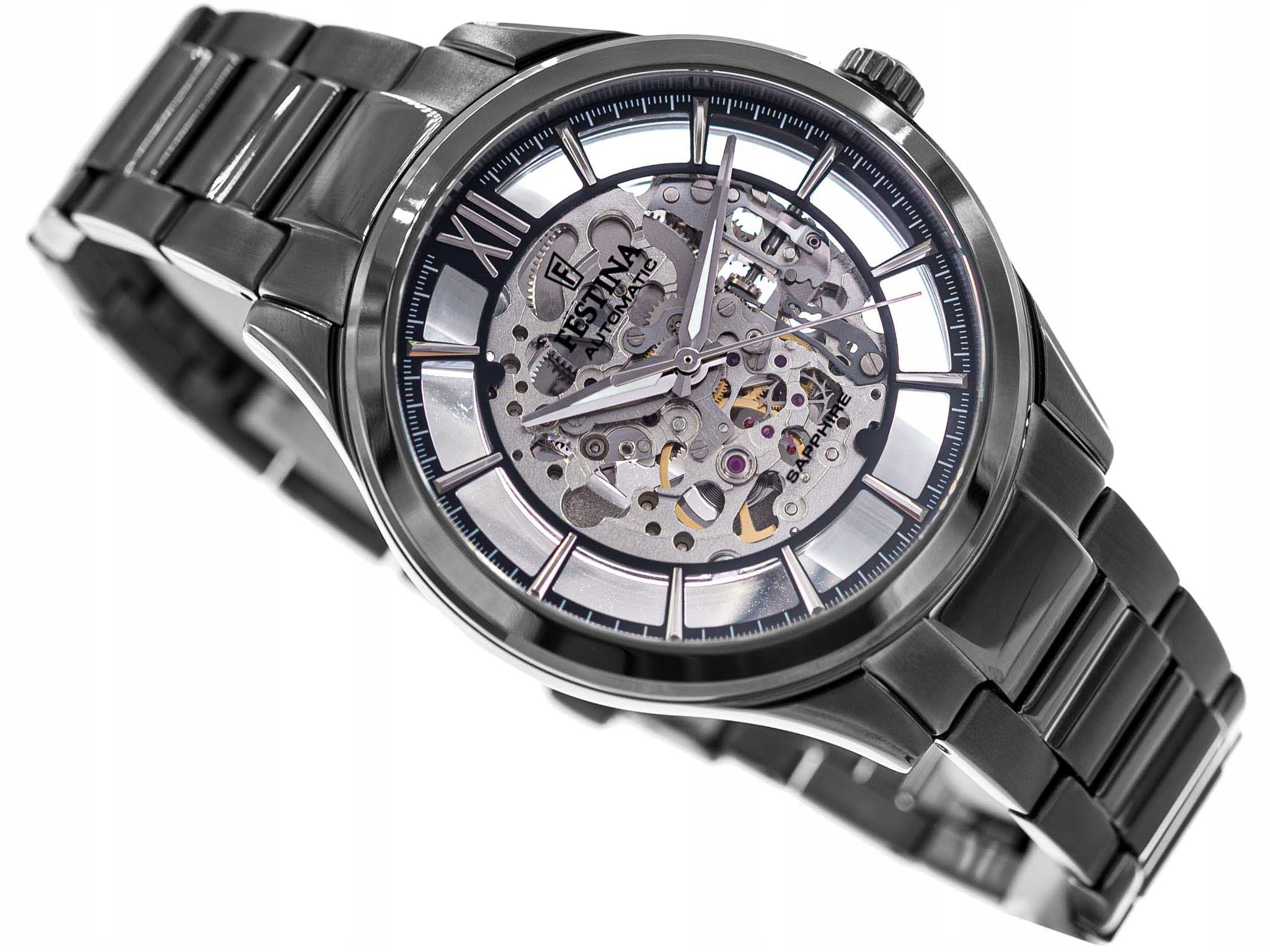 Festina Festina Automatic F20632/1 мужские часы серебристый циферблат на запястье