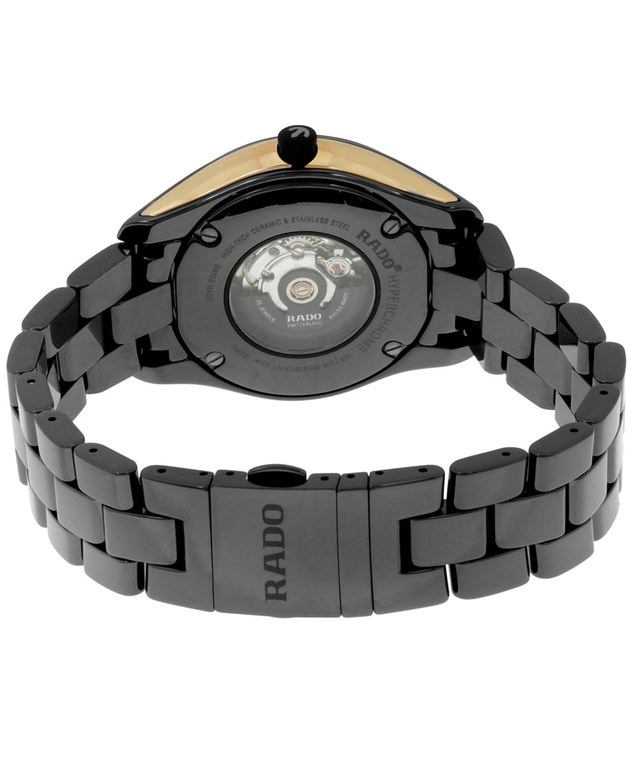 Rado Rado Hyperchrome R32255152, hyperchrome швейцария женские часы на браслете высокотехнологичная керамика боковой вид