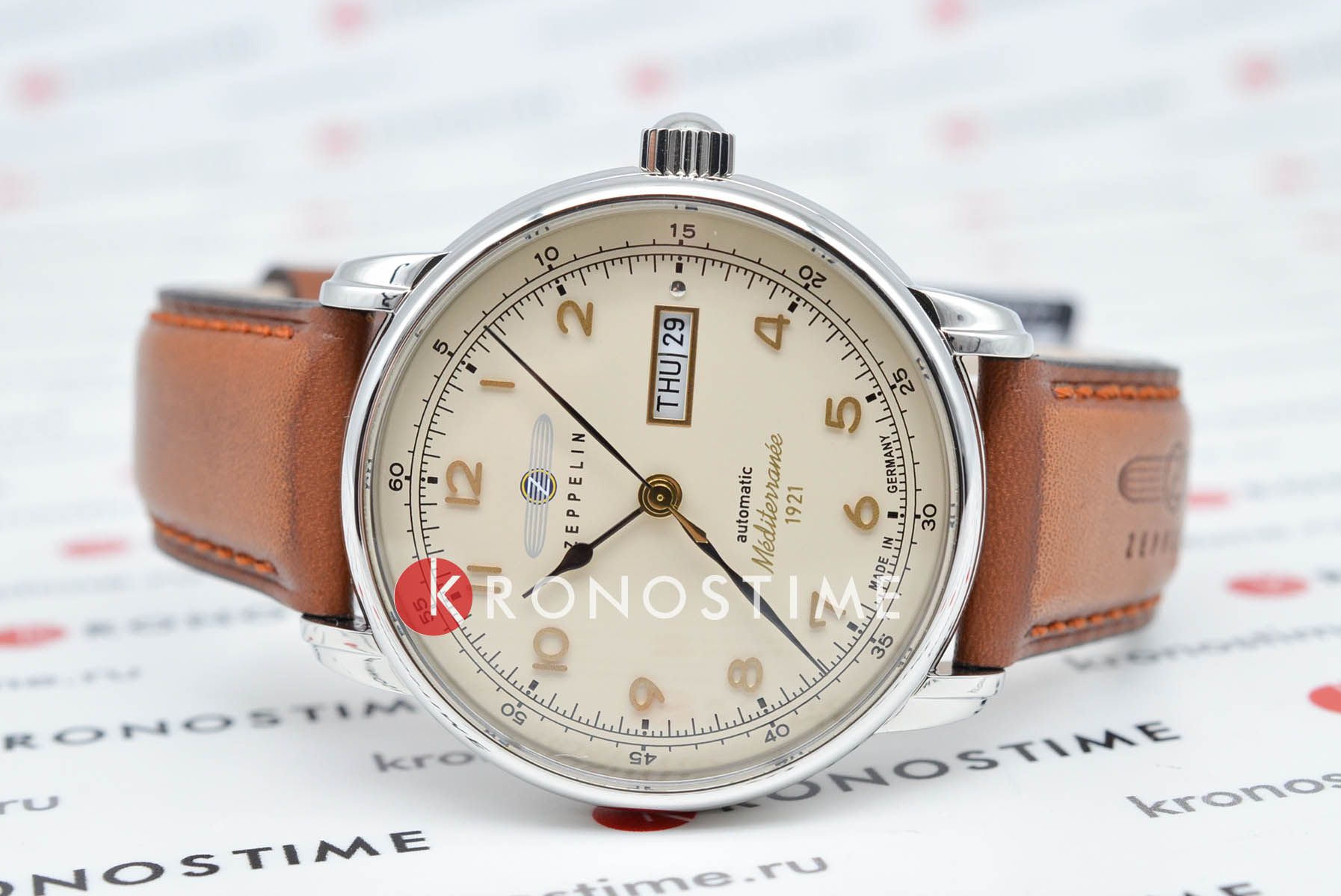 Zeppelin Zeppelin Mediterranee 96645 , наручные мужские часы фото под углом