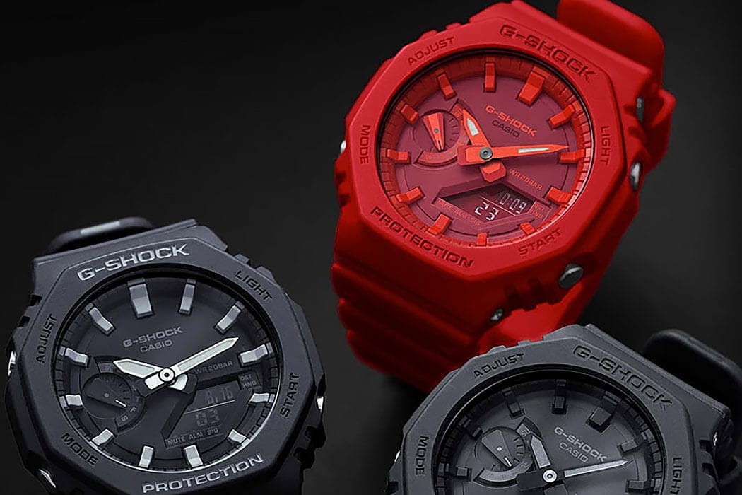 Casio Casio G-Shock GA-2100-4ADR (GA-2100-4A) электронные часы с аксессуарами мужские часы модель GA-2100-4A
