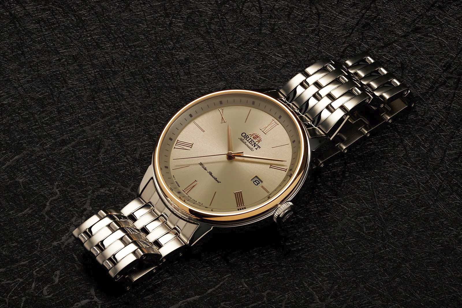 Orient Orient Automatic RA-AC0J01S10  (RN-AC0J01S) механические мужские часы часы крупный план  циферблата