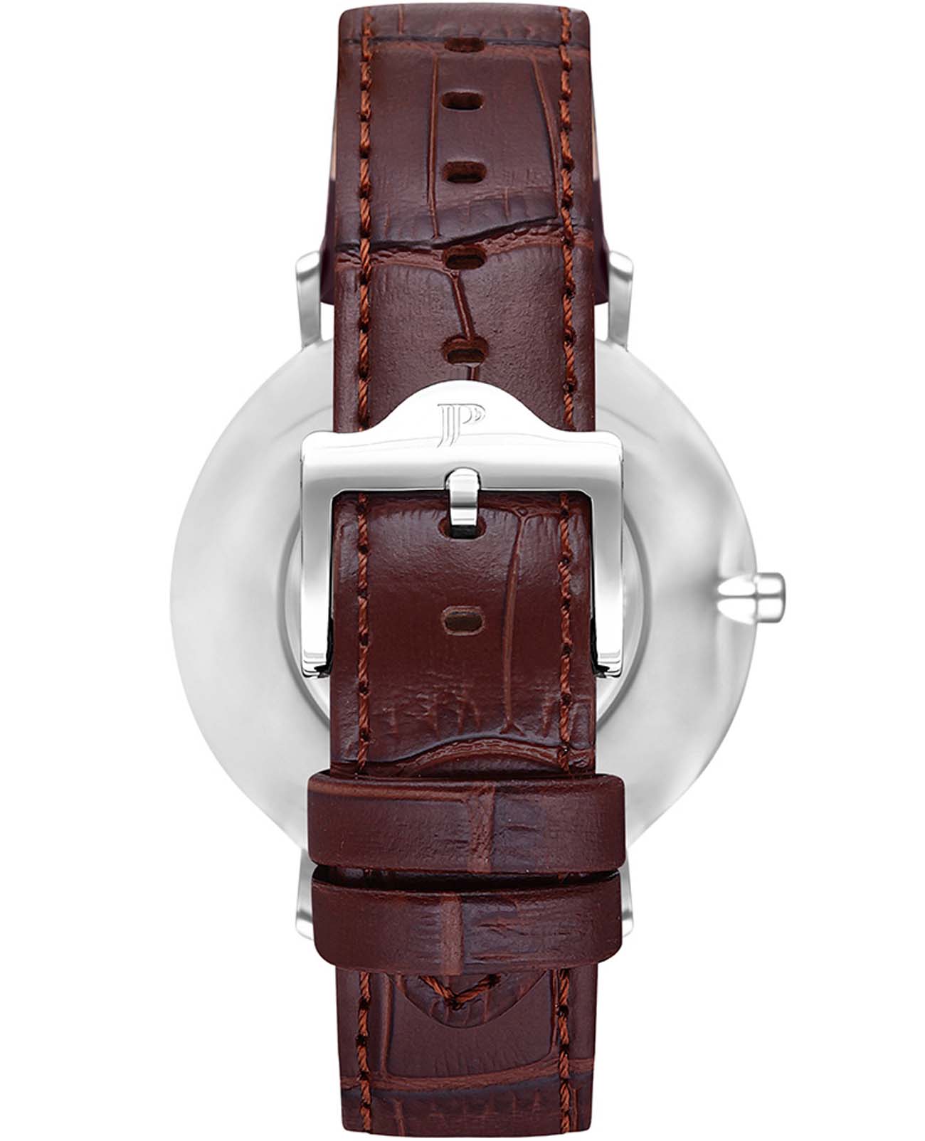 Jacques Philippe Jacques Philippe Base JPQGS071143,  швейцария мужские часы на браслете кожаный боковой вид