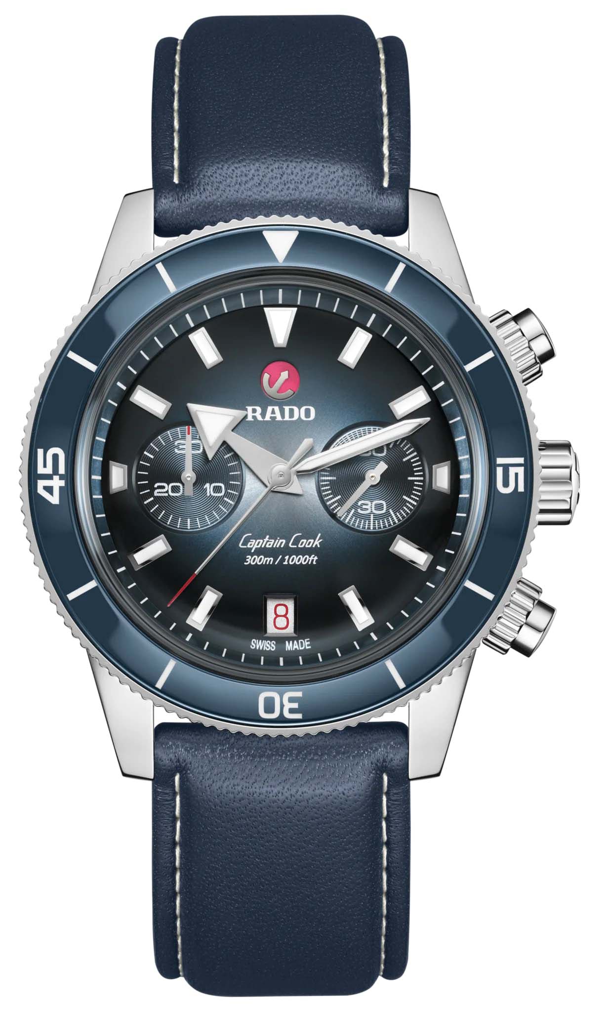 Rado Rado Captain Cook Automatic Chronograph R32145208 мужские часы синий циферблат на запястье