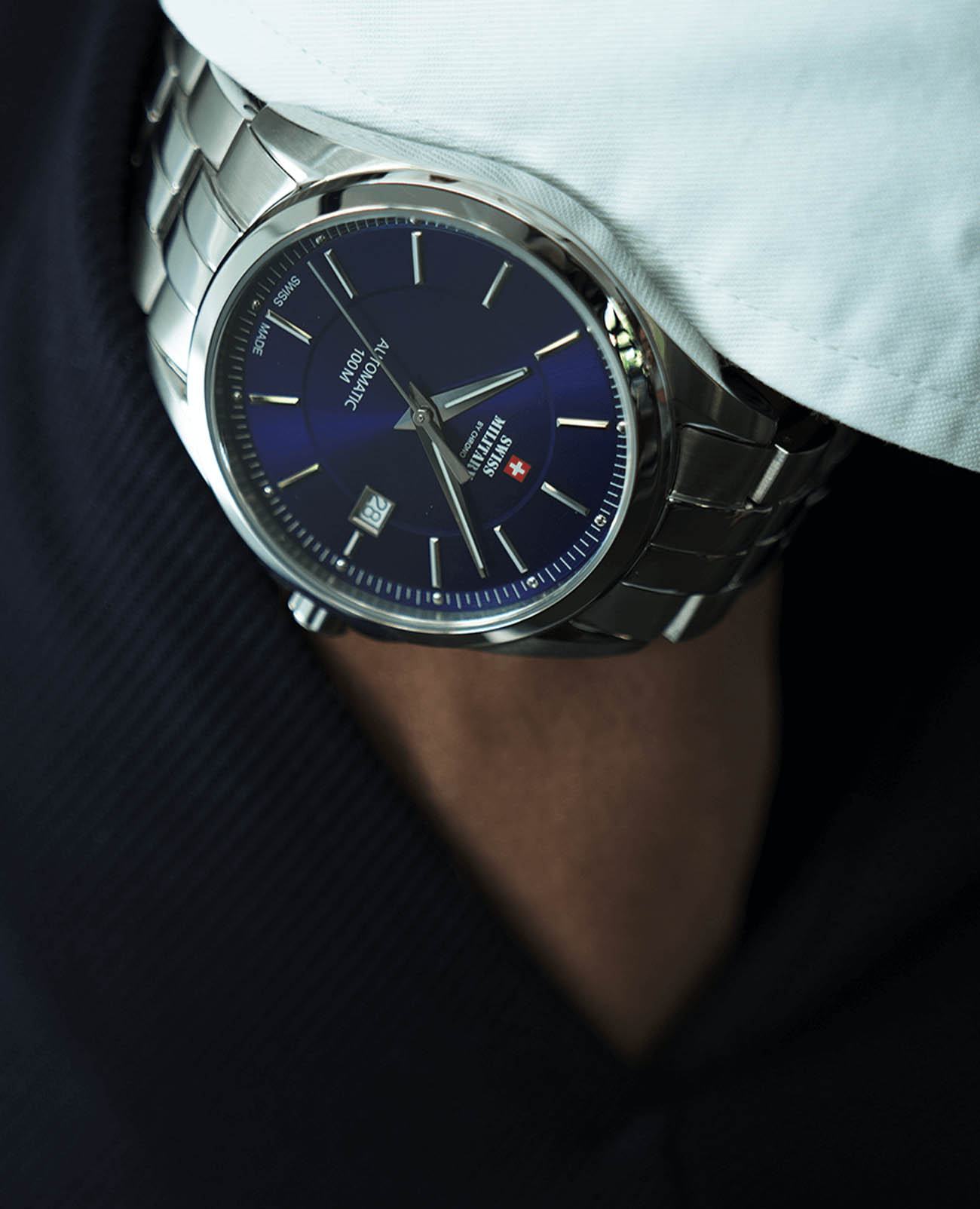 Swiss Military by Chrono Swiss Military by Chrono SMA34085.03  - задняя крышка сталь металл корпуса, швейцария часы