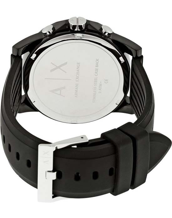 Armani Exchange Armani Exchange Cayde  AX1326 кварцевые мужские часы часы крупный план черный циферблата