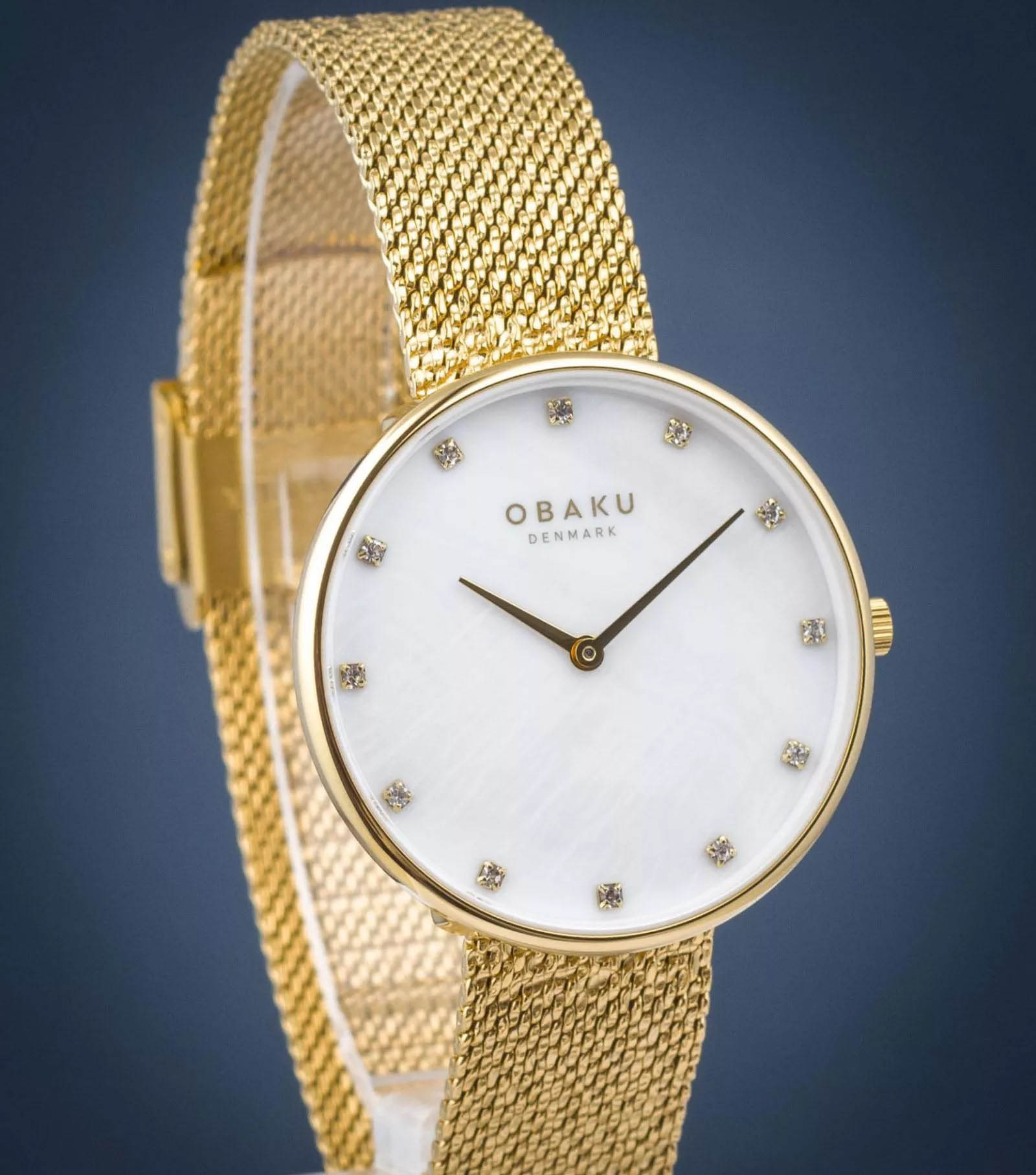 Obaku V288LXGWHG женские часы застежка крупным планом
