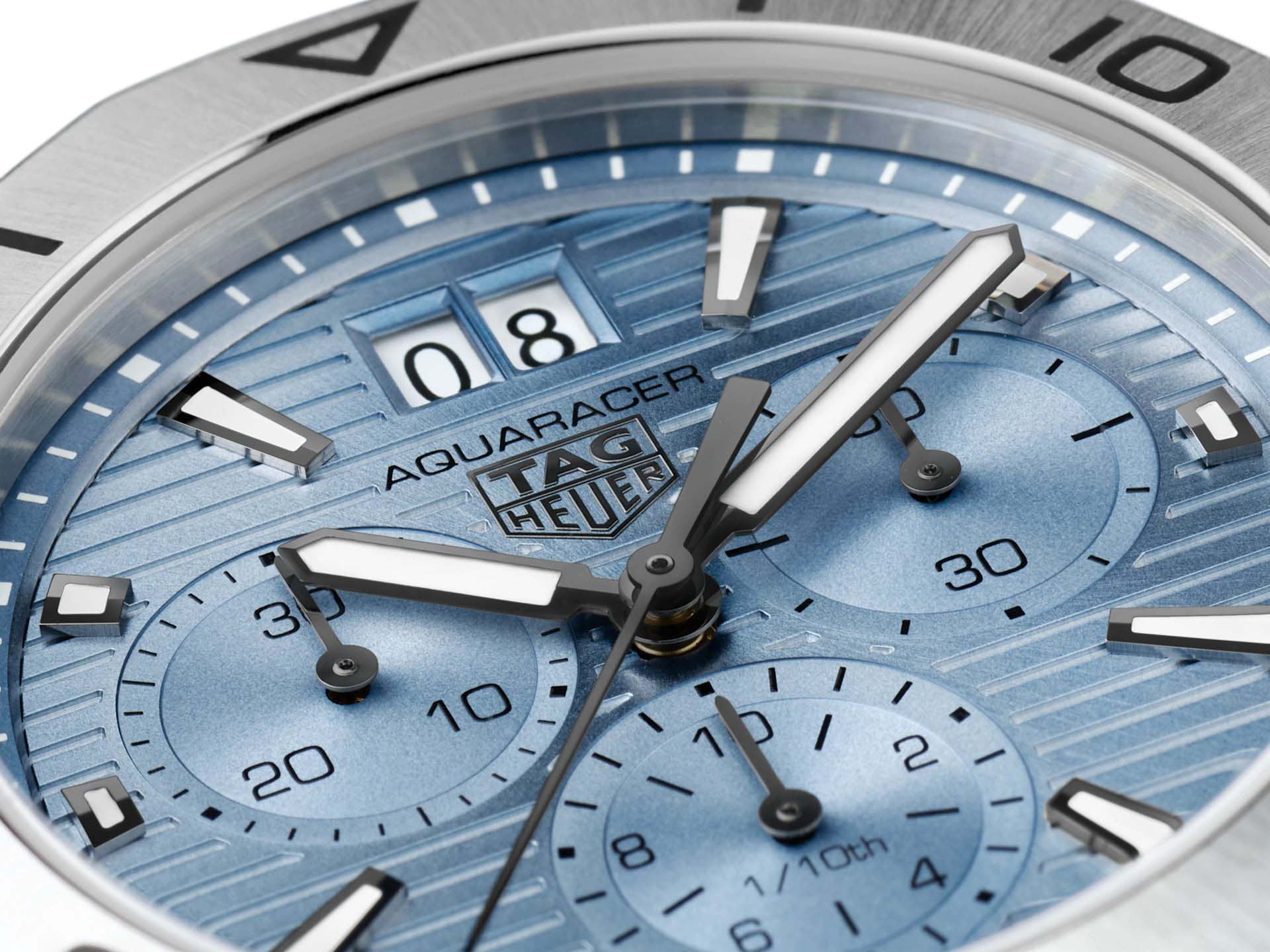 TAG Heuer TAG Heuer Aquaracer Professional 200 Date CBP1112.BA0627 кварцевые мужские часы часы крупный план голубой циферблата